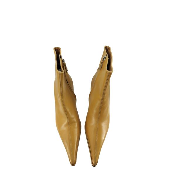 Gianni Versace Side Zipper Ankle Bootie Pointed-Toe, boots, Shoes - Picture 7 of 9